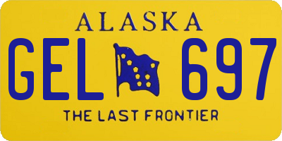 AK license plate GEL697