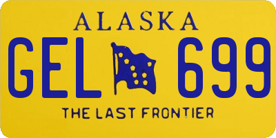 AK license plate GEL699