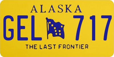AK license plate GEL717