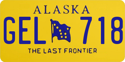 AK license plate GEL718