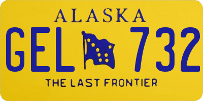 AK license plate GEL732