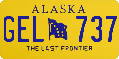 AK license plate GEL737