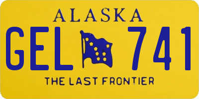 AK license plate GEL741