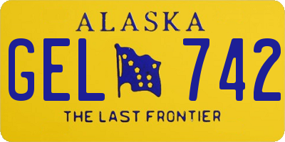 AK license plate GEL742
