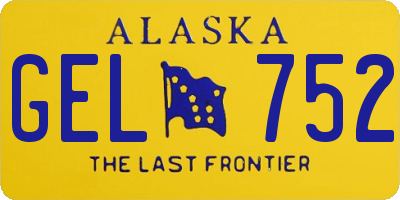 AK license plate GEL752