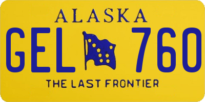 AK license plate GEL760