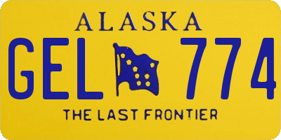AK license plate GEL774