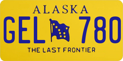 AK license plate GEL780