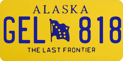 AK license plate GEL818