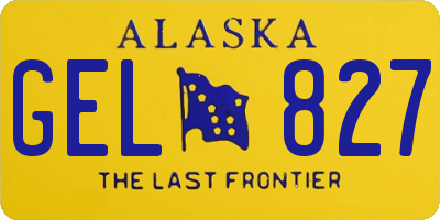 AK license plate GEL827