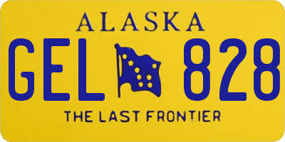 AK license plate GEL828