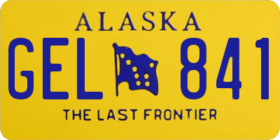AK license plate GEL841