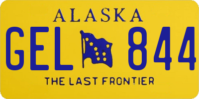AK license plate GEL844