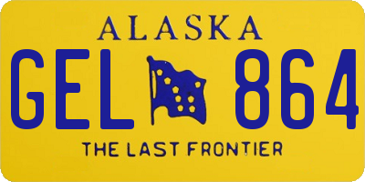 AK license plate GEL864