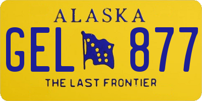 AK license plate GEL877