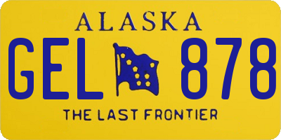 AK license plate GEL878