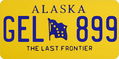 AK license plate GEL899