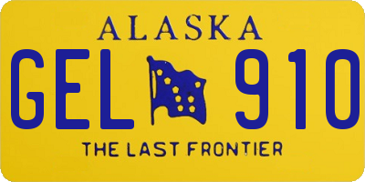 AK license plate GEL910