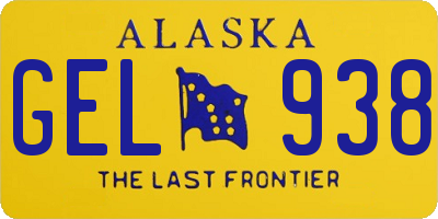 AK license plate GEL938