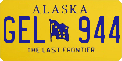 AK license plate GEL944