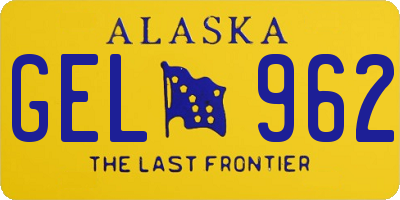 AK license plate GEL962