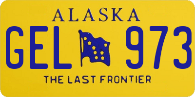 AK license plate GEL973