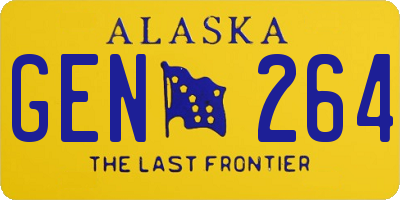 AK license plate GEN264