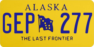 AK license plate GEP277