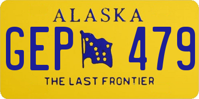 AK license plate GEP479