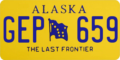 AK license plate GEP659