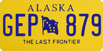 AK license plate GEP879