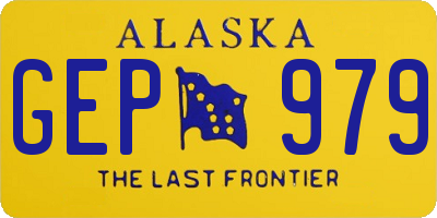 AK license plate GEP979