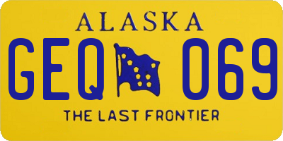 AK license plate GEQ069