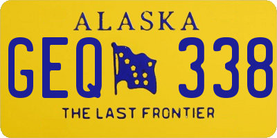 AK license plate GEQ338