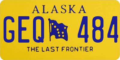 AK license plate GEQ484