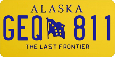 AK license plate GEQ811