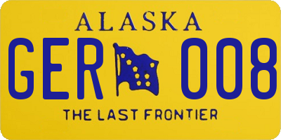 AK license plate GER008