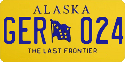 AK license plate GER024