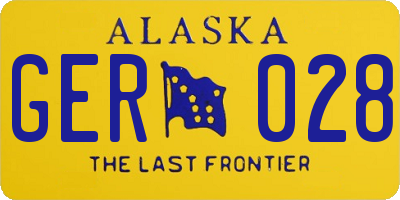 AK license plate GER028