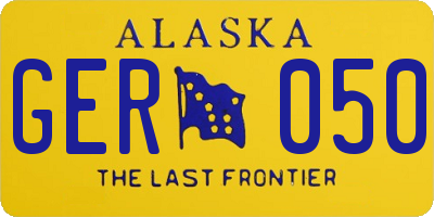 AK license plate GER050