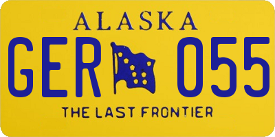 AK license plate GER055