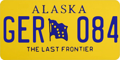 AK license plate GER084