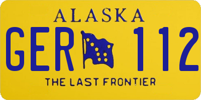 AK license plate GER112