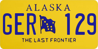 AK license plate GER129