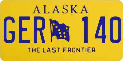 AK license plate GER140