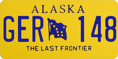 AK license plate GER148