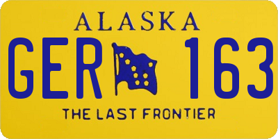 AK license plate GER163