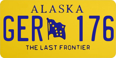 AK license plate GER176