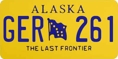 AK license plate GER261