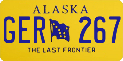 AK license plate GER267
